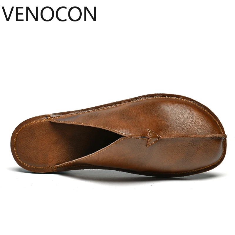 

VENOCON минималистичные сабо босиком, сандалии, шлепанцы, мужская и женская кожаная обувь с широким носком, кроссовки для мужчин и женщин