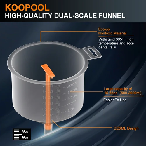 Imagen 2 del producto Boquilla de embudo de llenado de plástico, accesorios para coche, 15 unidades/juego, Kit de llenado de refrigerante a prueba de derrames, herramienta para verter aceite