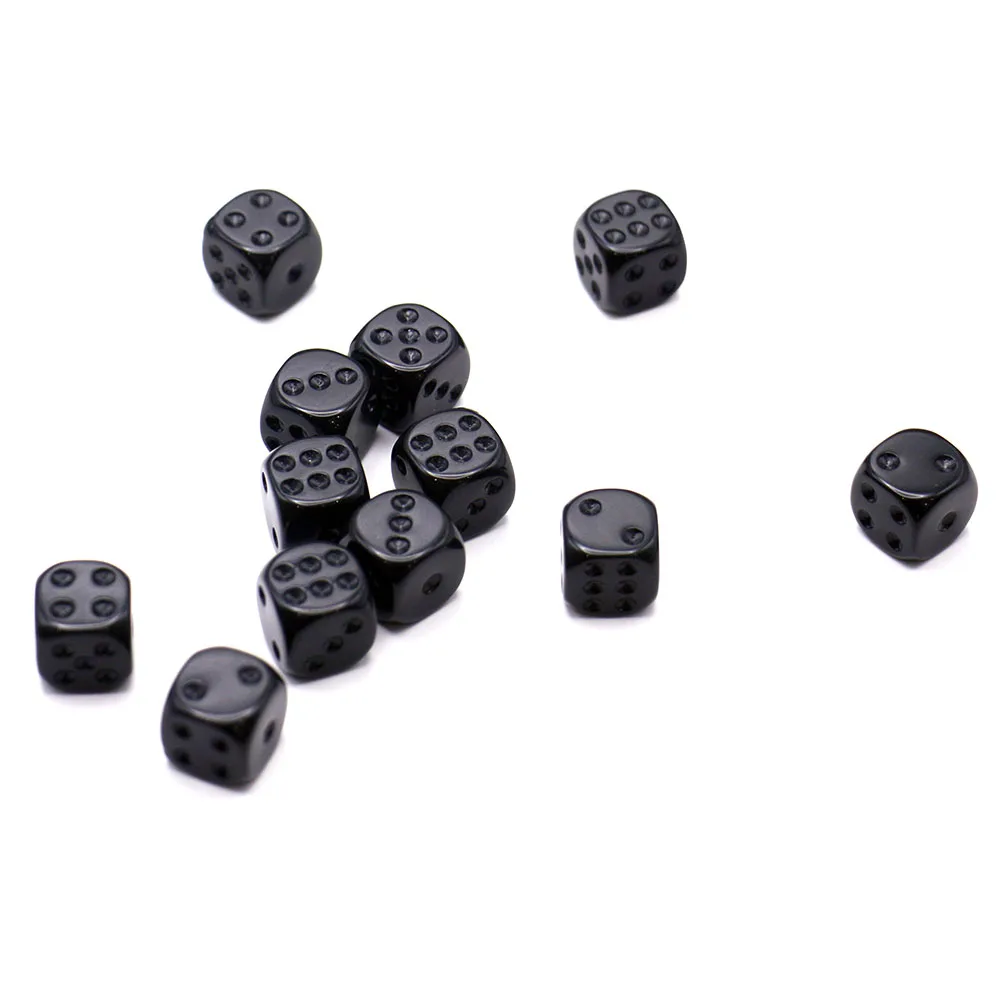 12pcs acrylic D6 hexahedral dice, game and party entertainment dice view 4