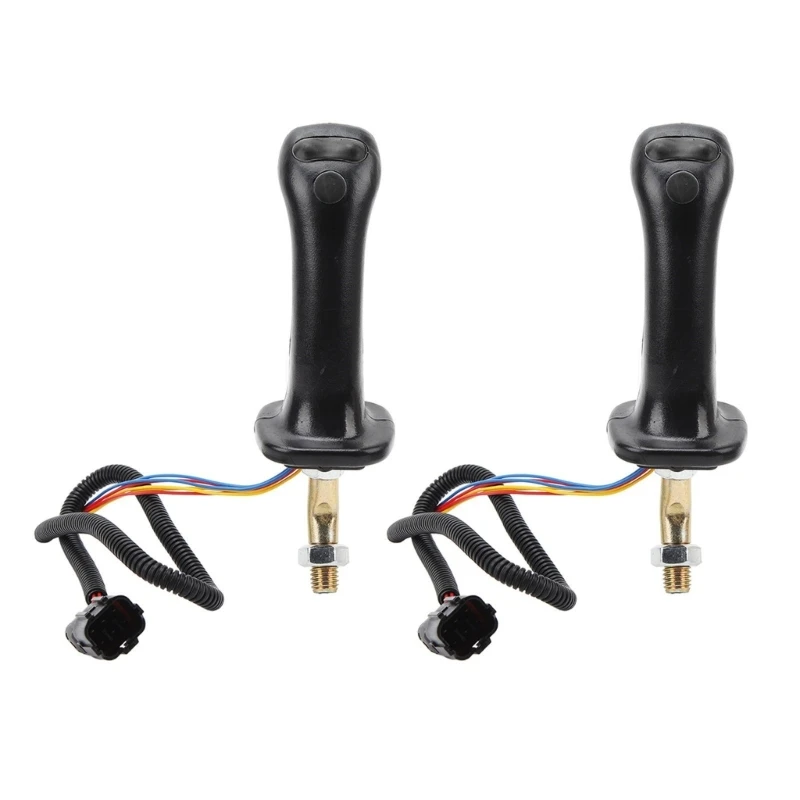 

E7CA Ergonomic Excavator Control Handles Aluminum Joystick With 3 Buttons For Earthmoving Machinery Operations