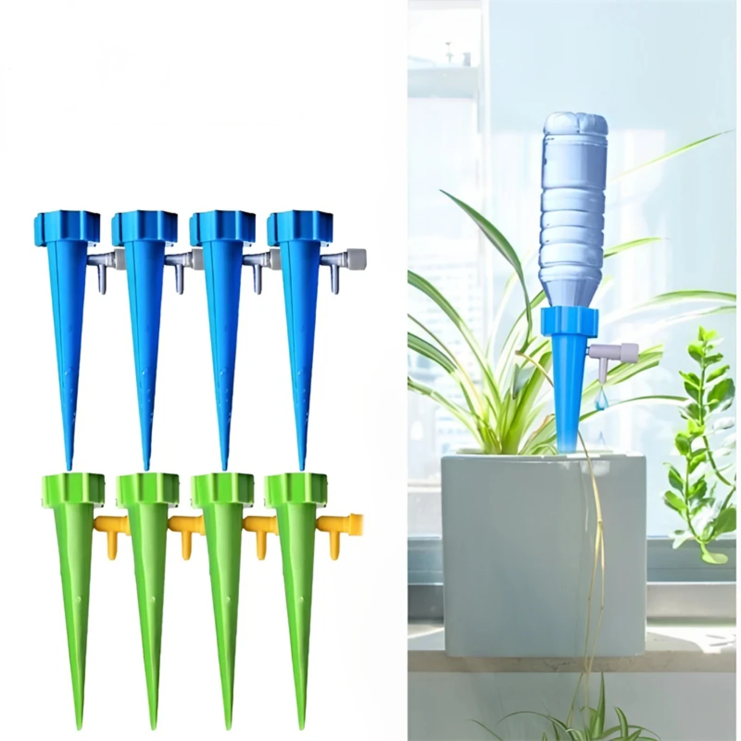 Auto Drip Irrigation System Self Watering Spike  Flower Plants Greenhouse Garden Adjustable Auto Water Dripper Device