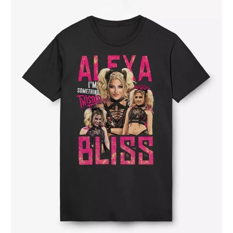 Alexa Bliss Merch 2026 T-shirt unisexe pour hommes, hauts à manches courtes, vêtements à la mode, hauts décontractés Y2K