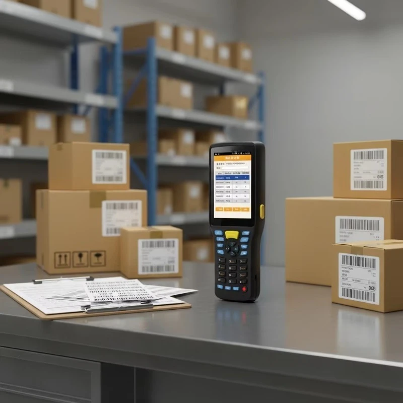 Q7 Pda Scann De Logist Barcode Scanner Long Distance Checker for Inventory Handheld Computer Android 9.0