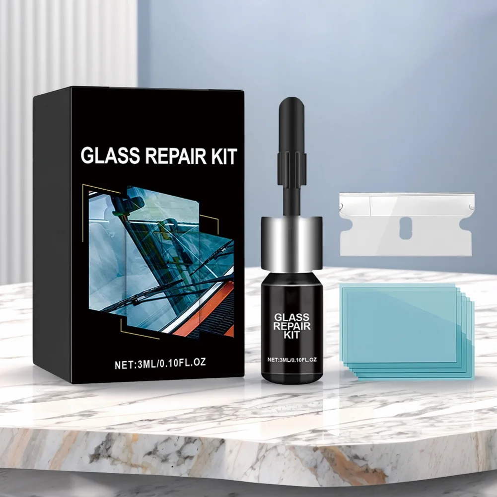 Car Glass Nano Repair Fluid Wear Resist Auto Glass Crack Repair Tool Windshield Crack Repair Kit Crack Restores Accessories