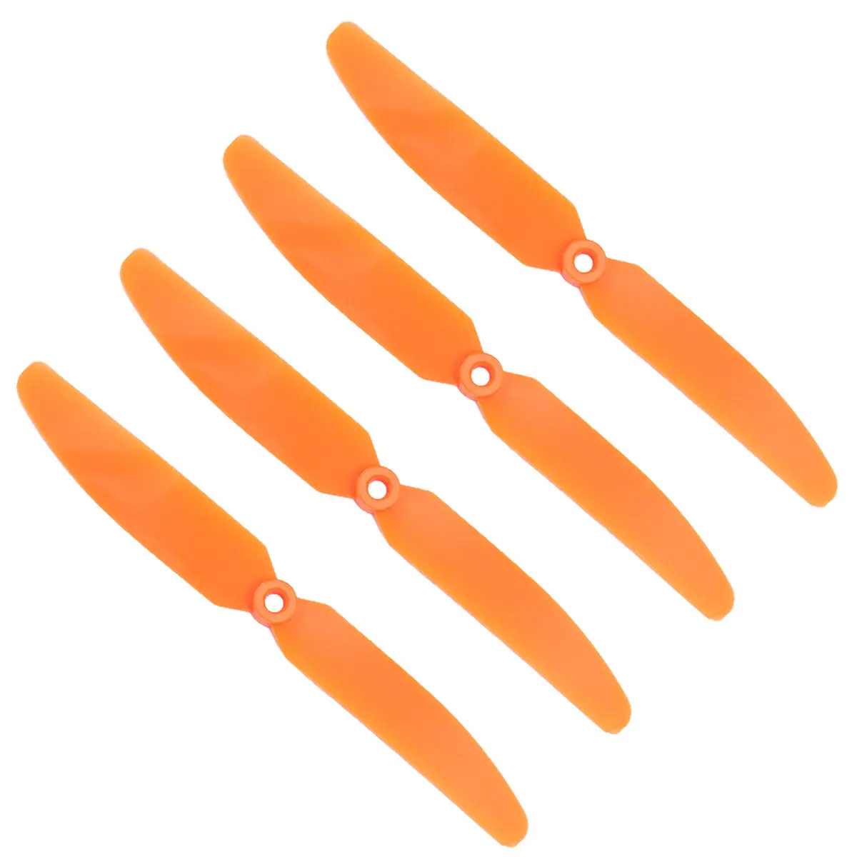 4Pcs Ep5030 5x3 Inch Orange Rc Airplane Propeller Set Hard Plastic Direct Drive Props for Park Fly Brushless Motor Flight