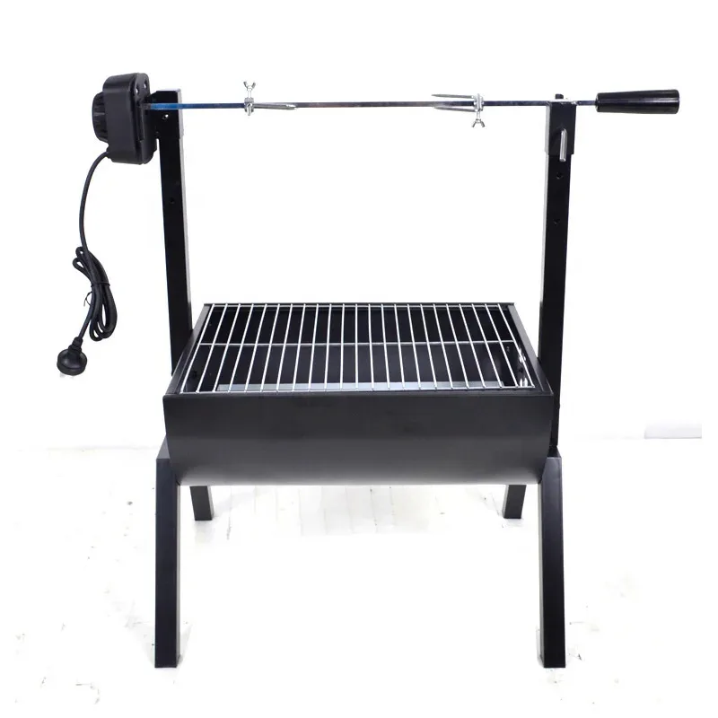 

Outdoor Electric pig spit roaster barbecue rotating charcoal bbq grill