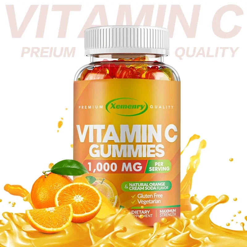 

Premium Vitamin C Gummies - Powerful Antioxidant, Collagen Synthesis, Immune System Boost, Improves Skin Health