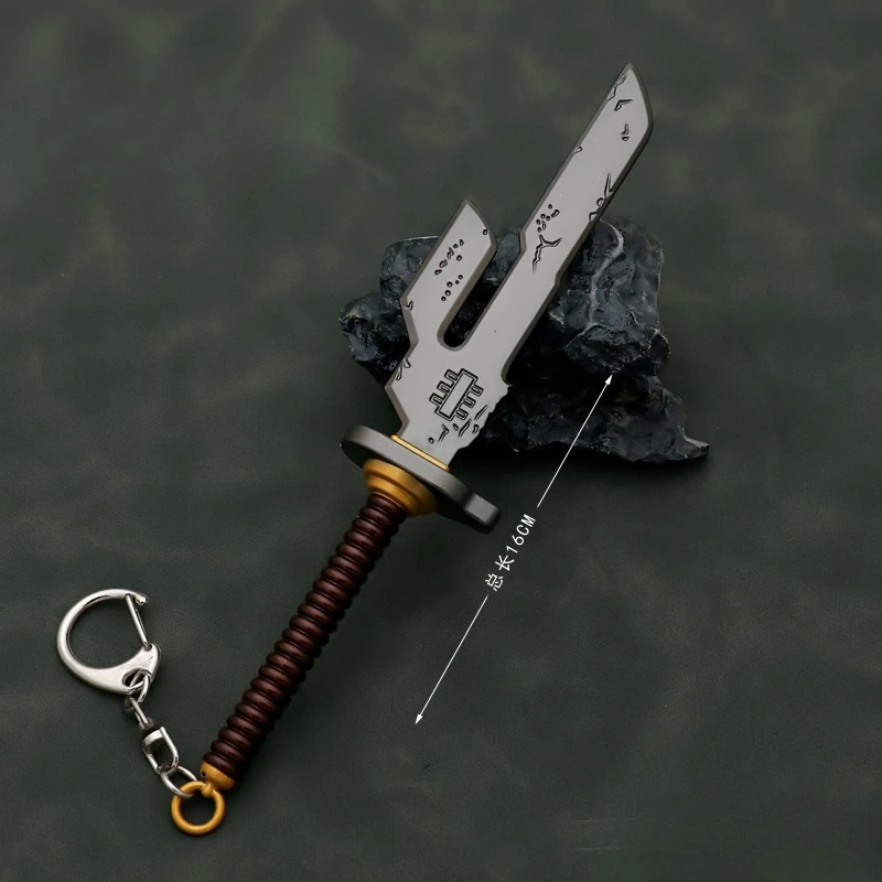 16 cm/6,29 Zoll Jujutsu Anime Peripheriegeräte Tenketsu Schlüsselanhänger Waffenmodelle Fushiguro Toji Samurai Schwerter Handwerk Ornament Junge Spielzeug Geschenk