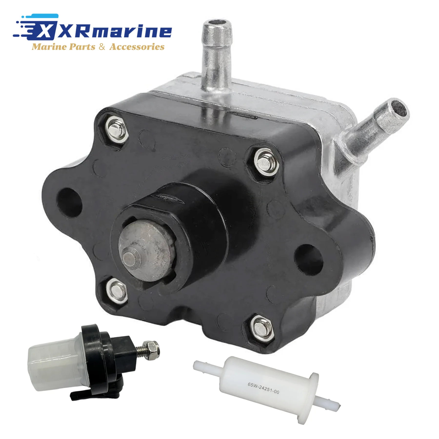 

66M-24410 Outboard Fuel Pump Kit with Fuel Filters Fits for Yamaha 4 Stroke 9.9HP 15HP F9.9 F15 Motor 61N-24560 65W-24251