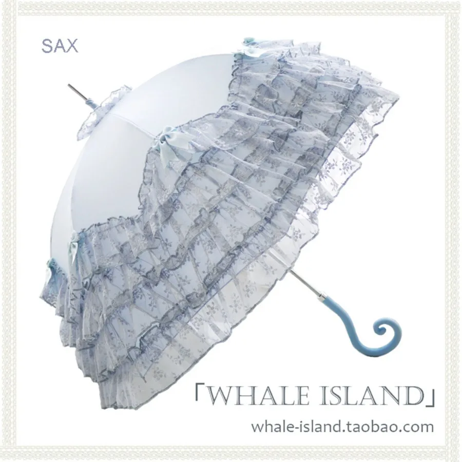 Imagem -03 - Guarda-chuva Windproof do Jardim Parasol Branco Exterior Automático Casamento Pára-sol Chinês Laço Luxuoso