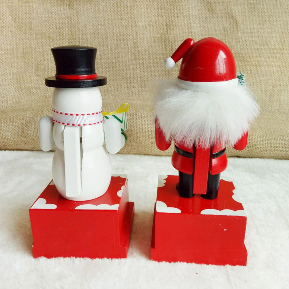 

Wooden Perpetual Calendar Stylish Desk Decor For Home Office Eco Friendly Christmas Advent Calendar Block Snowman Design