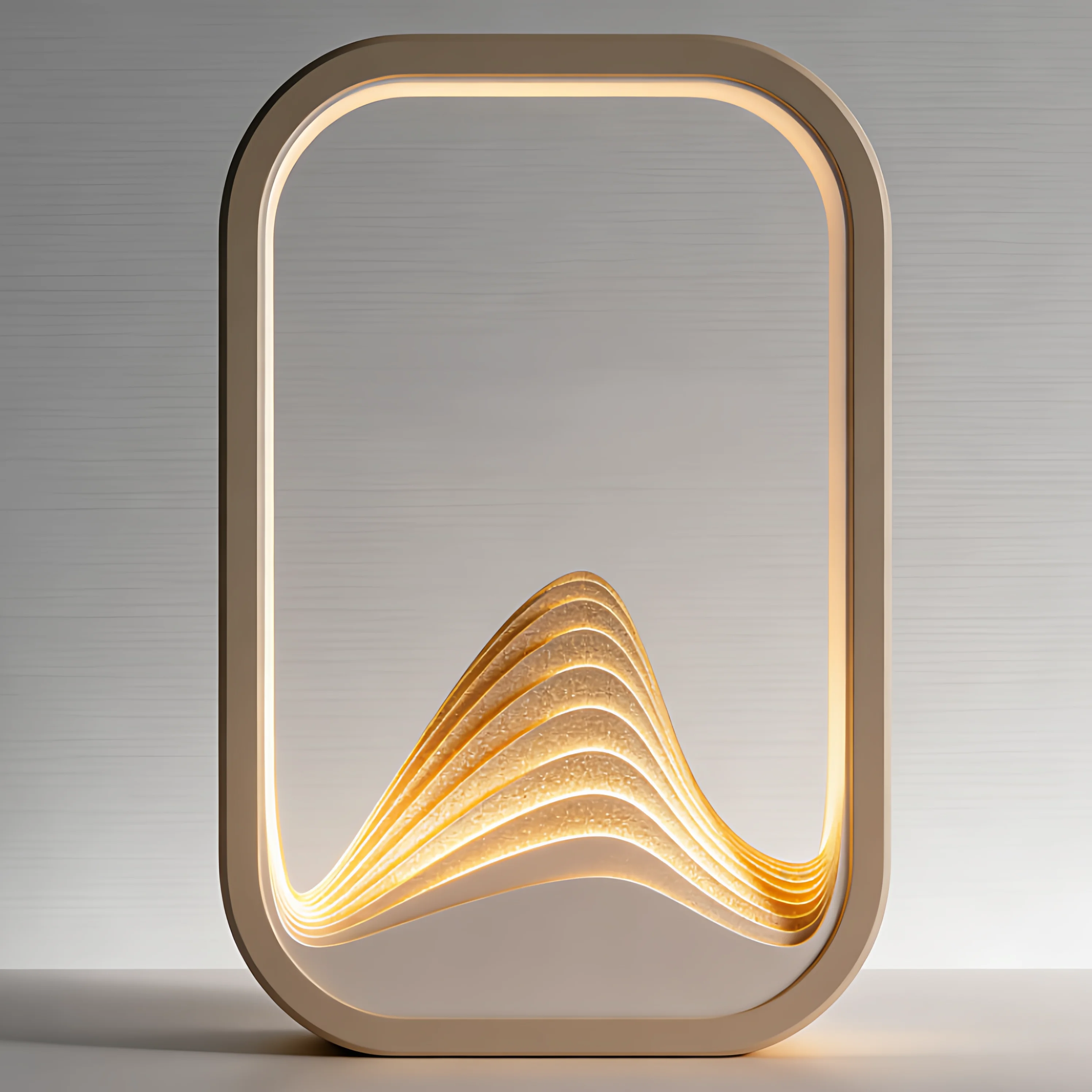 Advanced Handmade Desktop Ornaments 3D Printing Wave Shaped Creative Atmosphere Decoration Gifts