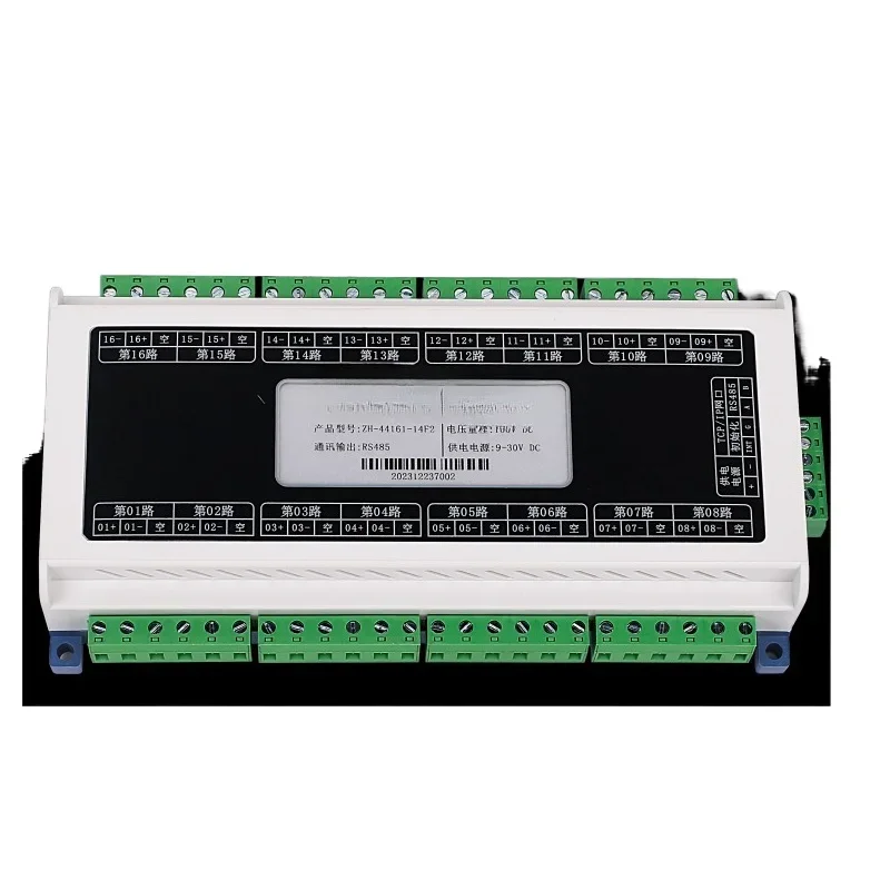 Positive and Negative Polarity Measurement of 16-Channel Fully Isolated DC Current and Voltage Combination Collector