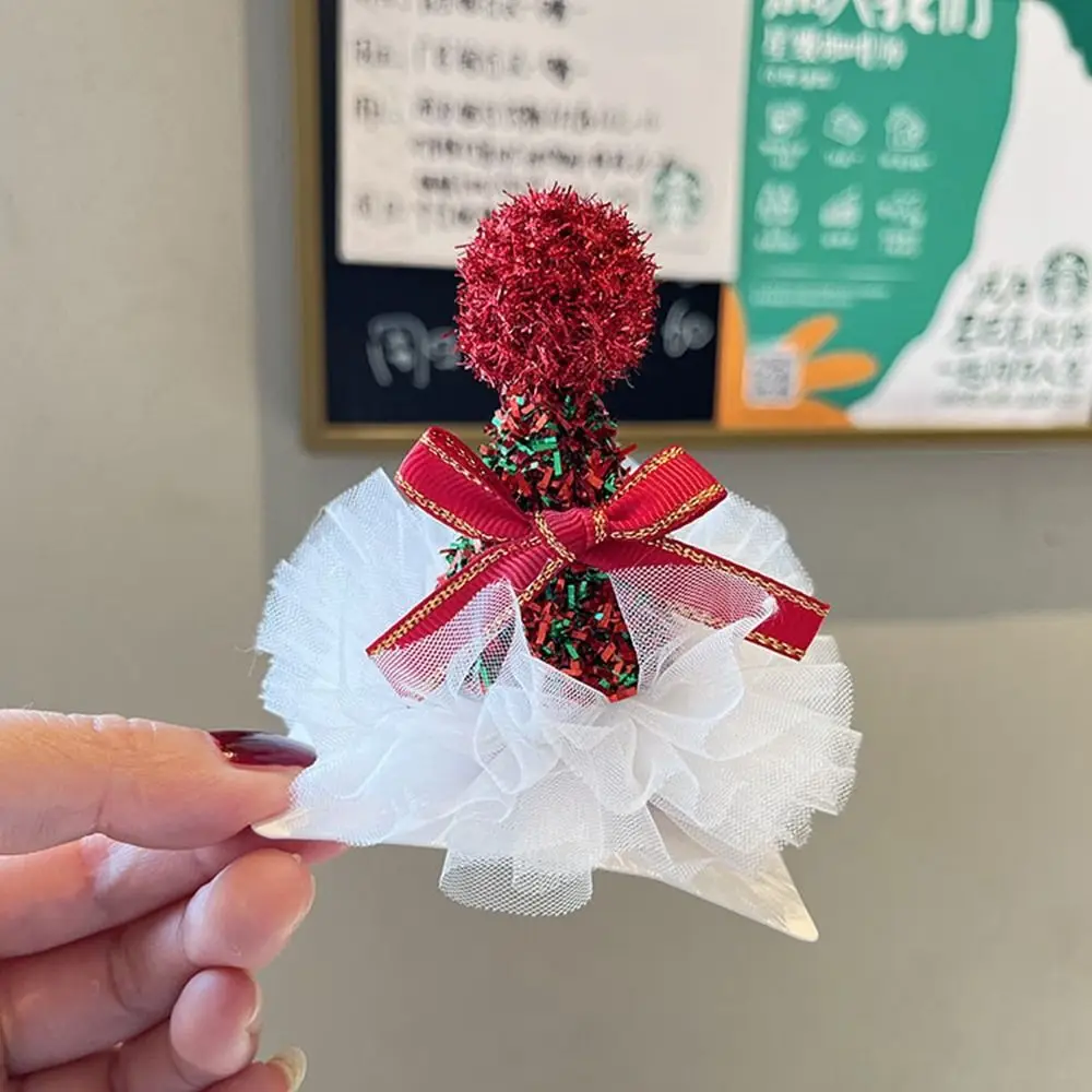 

Christmas Cap Gifts Bowknot Christmas Hat Hairpin Christmas Costume Dress Up Children Hair Clip Korean Hair Accessories