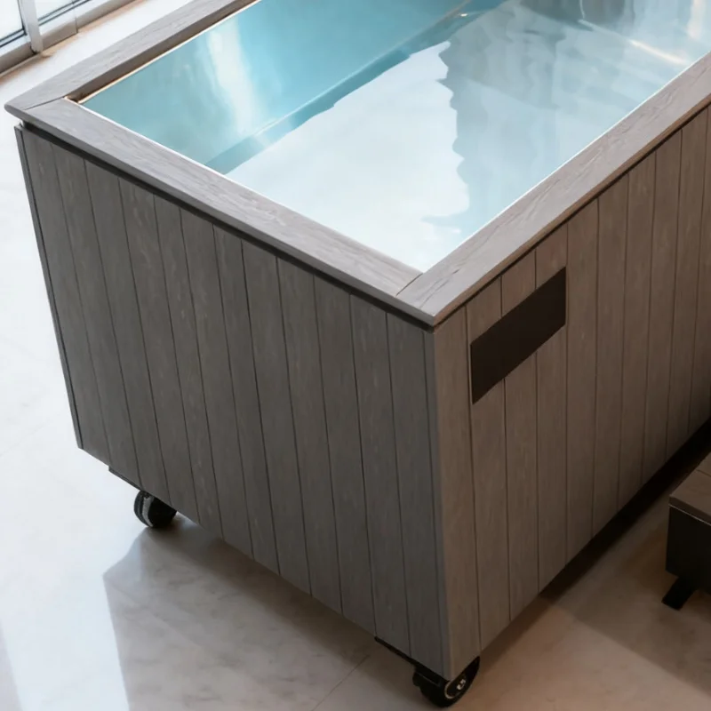 App Smart Control Cold Plug Pod Cooler Price Athlete Ice Bath with Cooler and Filter 1HP Stainless Steel Lining