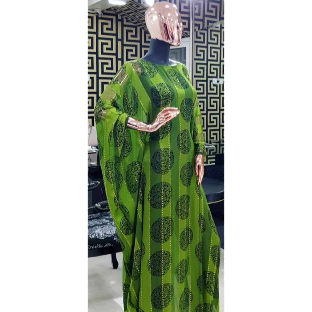 Abaya – Robe musulmane pour femmes, imprimée, mode, col rond, manches chauve-souris, Boubou, ample, Maxi, vêtements islamiques, 2022