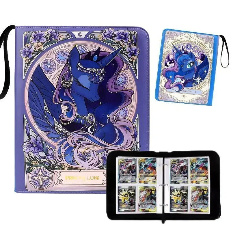 400 My Little Pony Anime dessin animé Album livre jeu carte Collection classeur jouet pour enfants grande capacité porte-carte de visite cadeau