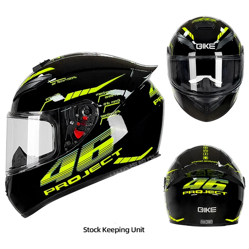 Motorcycle safety helmet winter big tail racing electric locomotive running helmet all season