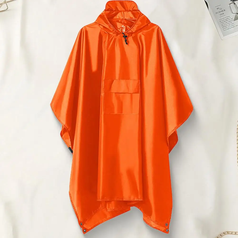 Compact Rain Poncho Waterproof Raincoat Waterproof Hooded Raincoat for Men Women Long Reusable Rain Jacket with Drawstring