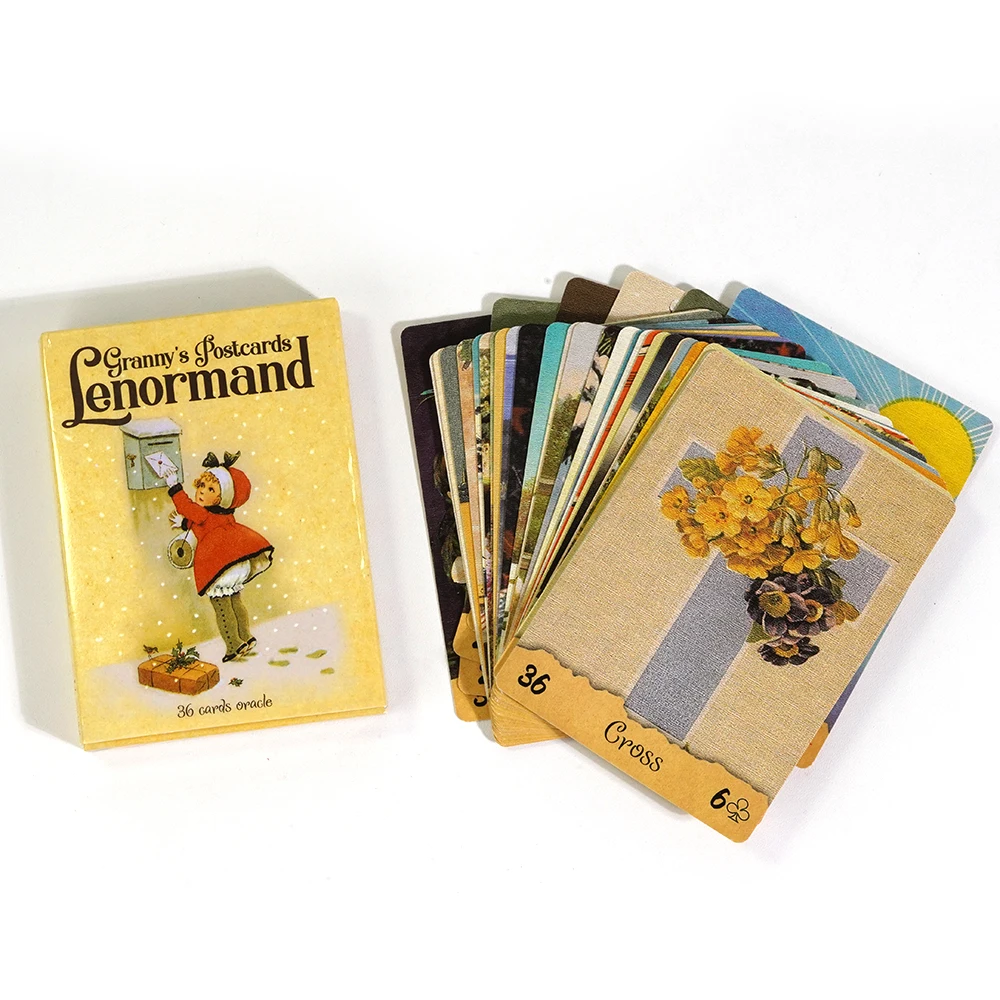 Granny\'S Postcards Lenormand 36 Cards Oracle Deck century from Europe Oracle Tarot Cards For Beginners Set Card Game Board Game
