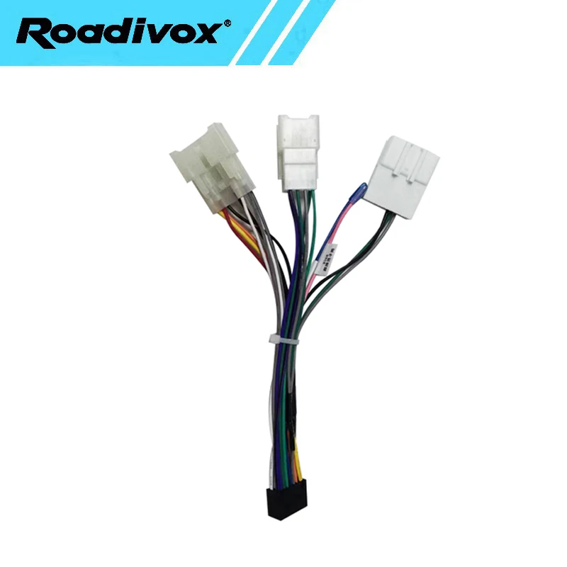 android Car radio iso harness  For Toyota Old Highlander Camry Corolla RAV4 16 pin Wiring Harness Plug Power Cable adapter