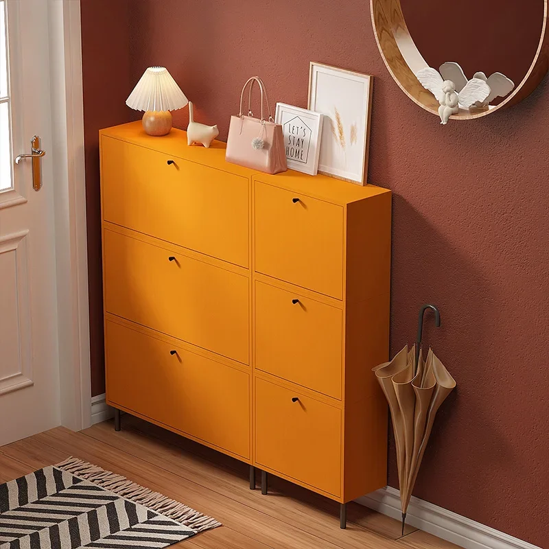 

Stylish Wood Modern Shoe Cabinet Entry Large Vertical Wall Room Shoe Cabinet Boots Boots Organizador De Zapatos Home Furniture