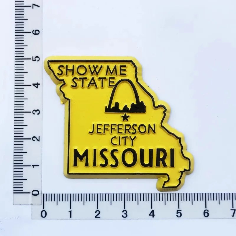 

3d American Missouri map design Creative refrigerator magnet travel souvenir craft gift