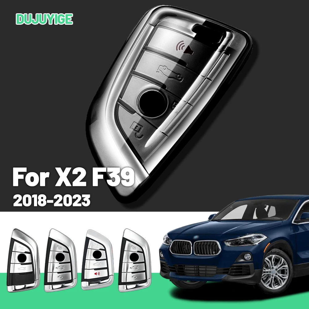 

Прозрачный чехол для автомобильного ключа из ТПУ для BMW X2 F39 2018-2023, защитный чехол для брелока, автоаксессуары 2019 2020 2021 2022