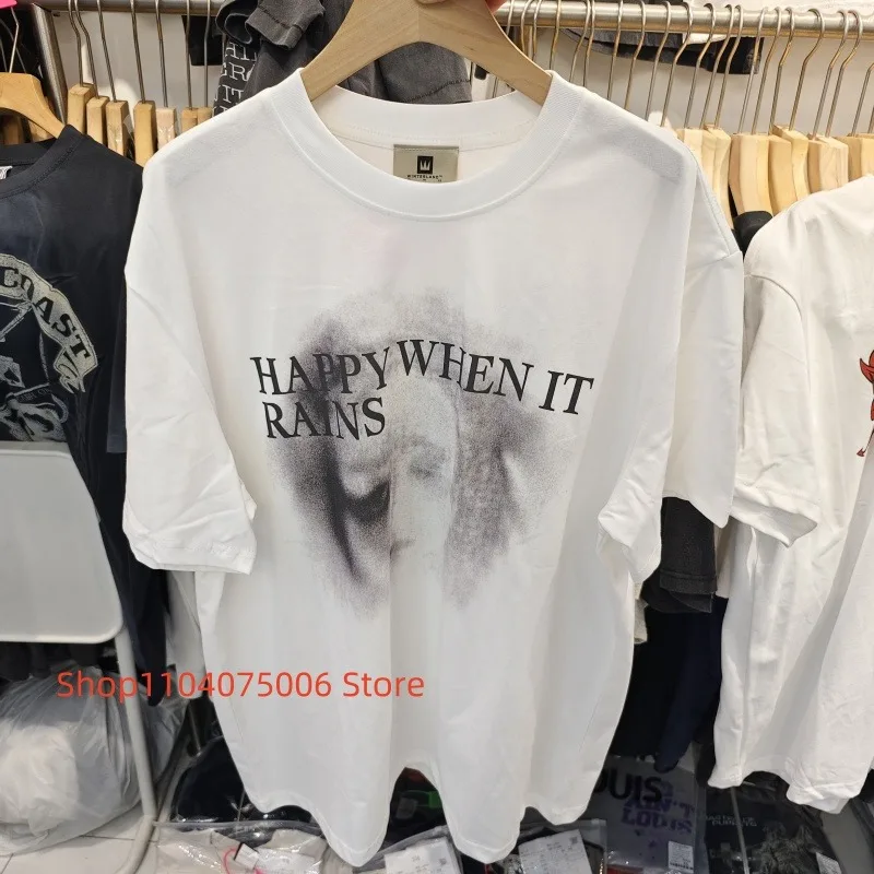 

25SS La Folie Passée Футболка с графическим принтом Винтажный портретный дизайн Уличный стиль Повседневная одежда Мягкая хлопковая летняя футболка