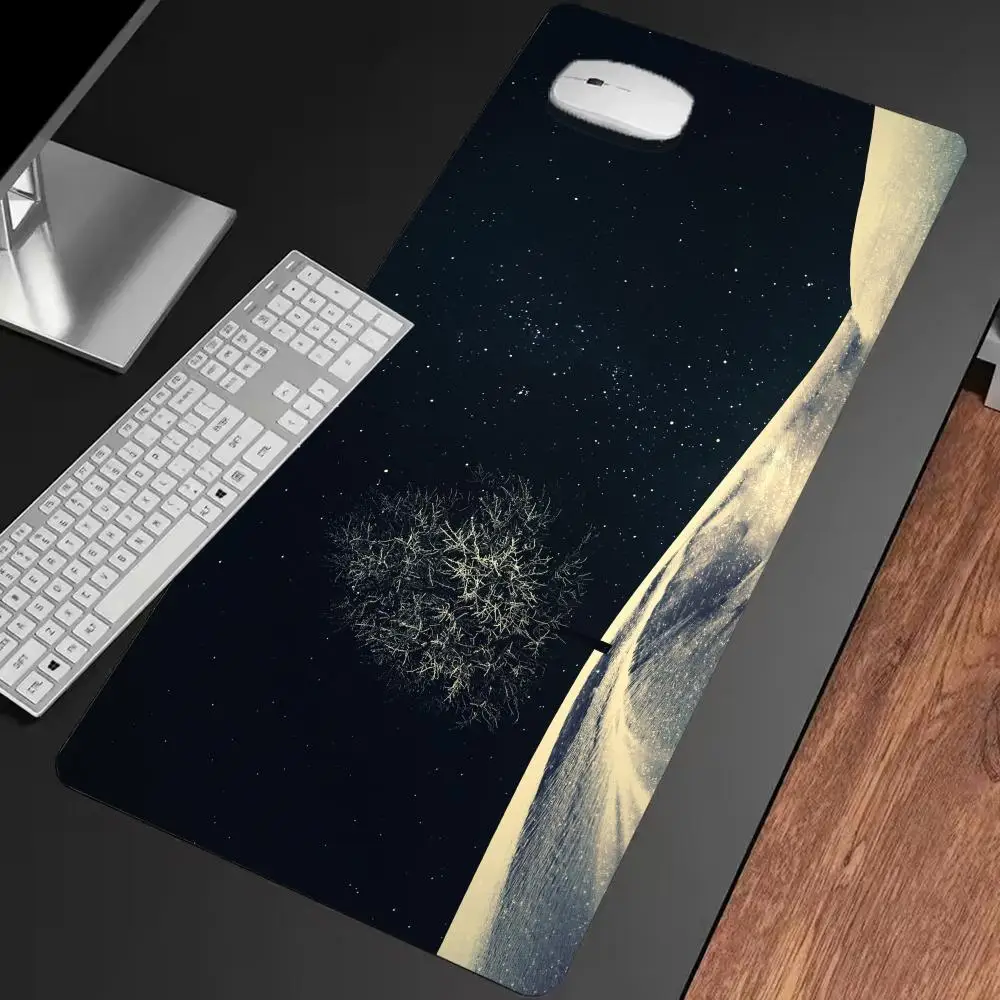 

Starry Frosted Tree Mouse Pad Multi-Size non-slip Gaming mouse pad Gamer E-Sports Game Mechanical Keyboard XXL Desk Mat