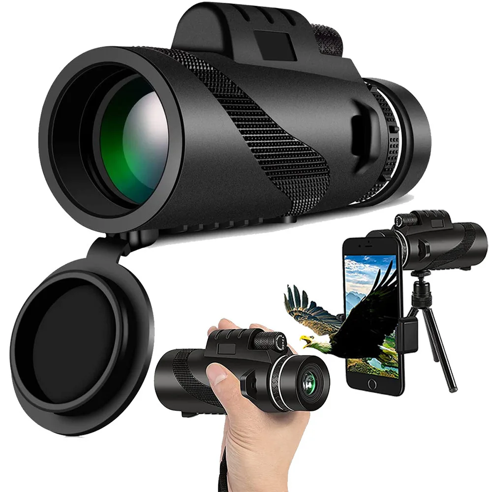 80x100 Monocular Telescope High Magnification High-definition Lw-light Night Vision Outdoor Telescope