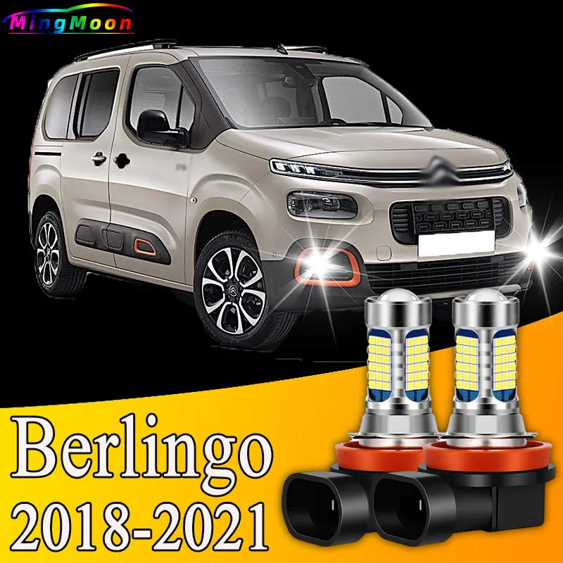 

2pcs 81LED Accessories Front Fog Light Bulb Lamp For Citroen Berlingo 2018 2019 2020 2021