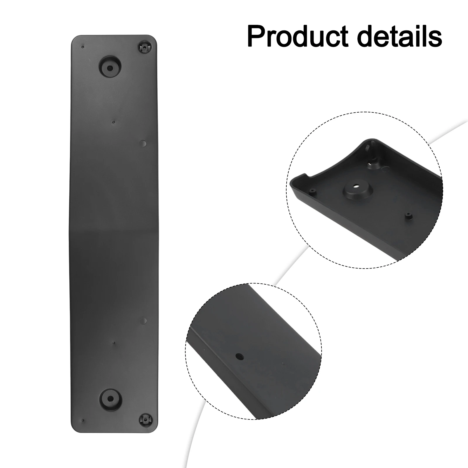 

For Mercedes A Class OEM A1768850181 License Plate Holder For Vehicle Front Bumper Black Replacement Installation