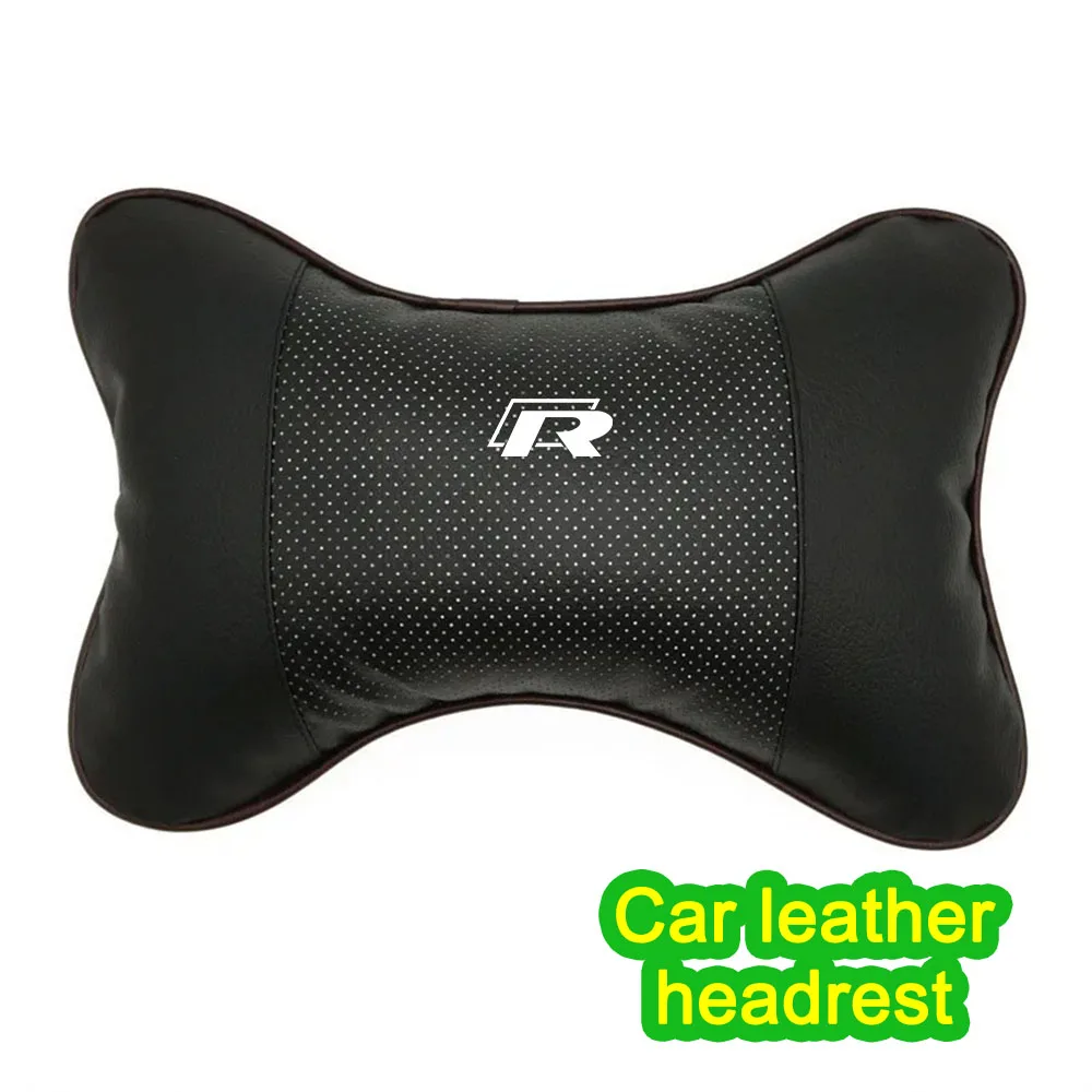 Leather Car Headrest Pillow 1
