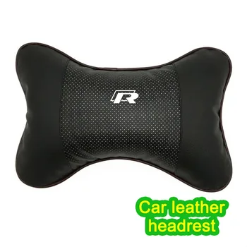 Leather Car Headrest Pillow 1