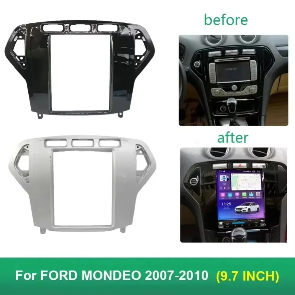 

9.7 Inch For FORD MONDEO 2007-2010 2 Din Universal Car Radio Frame Tesla Style Multimedia Frame Video Player Navigation
