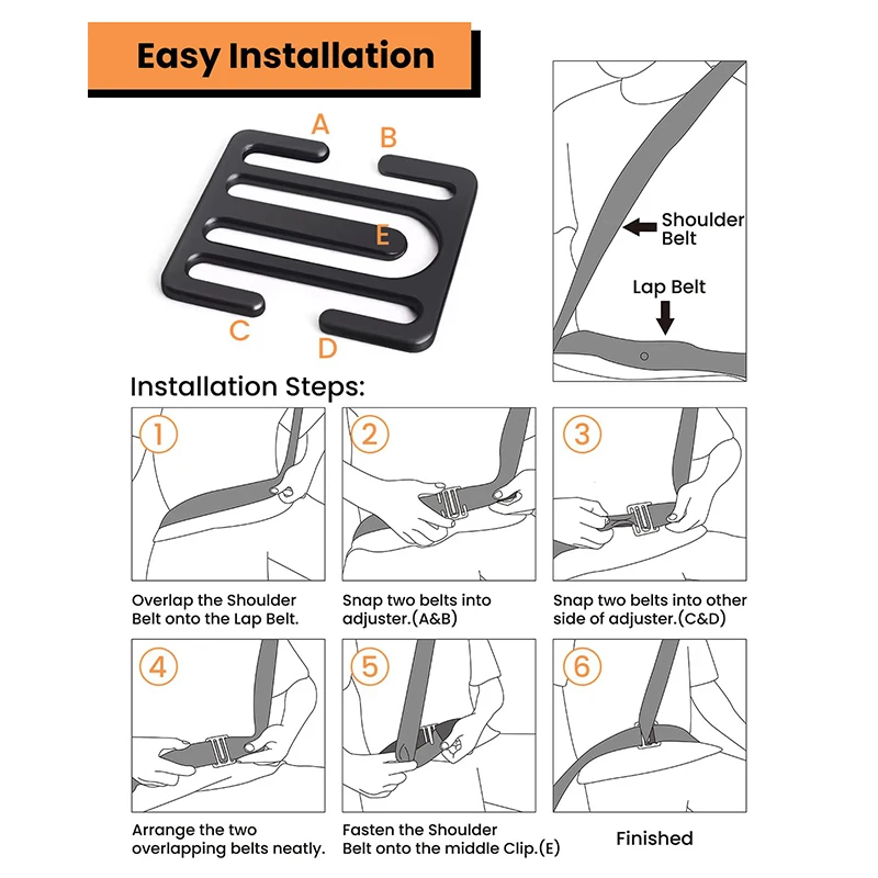 Car Child Safety Belt Adjustment Anchor Simple Limit Device for Anti Neck Seat Universal Shoulder Neck Strap Auto Accessories