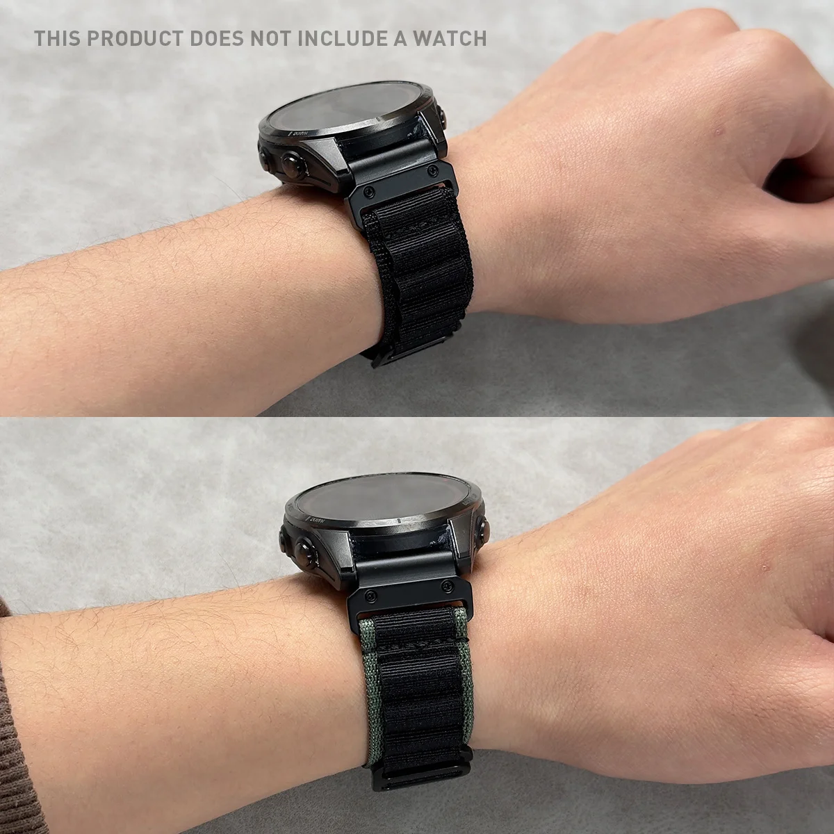 2 Stück, 20/22/26 mm für Garmin Fenix ​​7/7X/6/6X/5/5X Forerunner 965/955/935/745 Quick Release Wave Nylon-Uhrenarmband Unisex – Detail 13