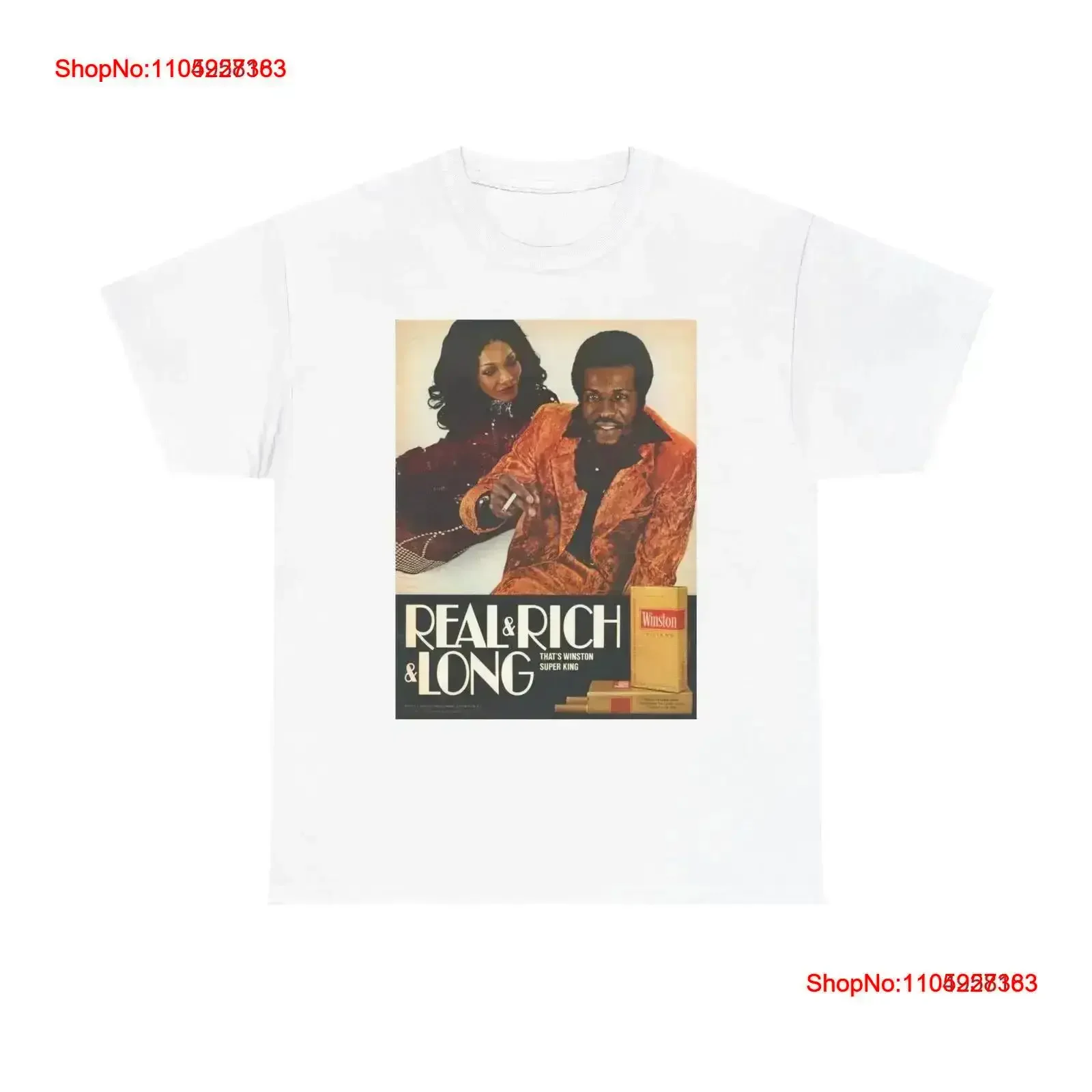 

Winston T Shirt Vintage Cigarette Ad Poster Retro Heavy Cotton Washed Soft graphic Stretched Slightly Casual Versatile vintage