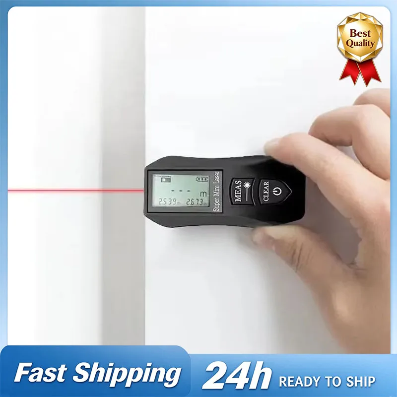 Portable Mini Laser Rangefinder, High-precision Laser Rangefinder. USB Charging, Suitable For Indoor Decoration, 40M