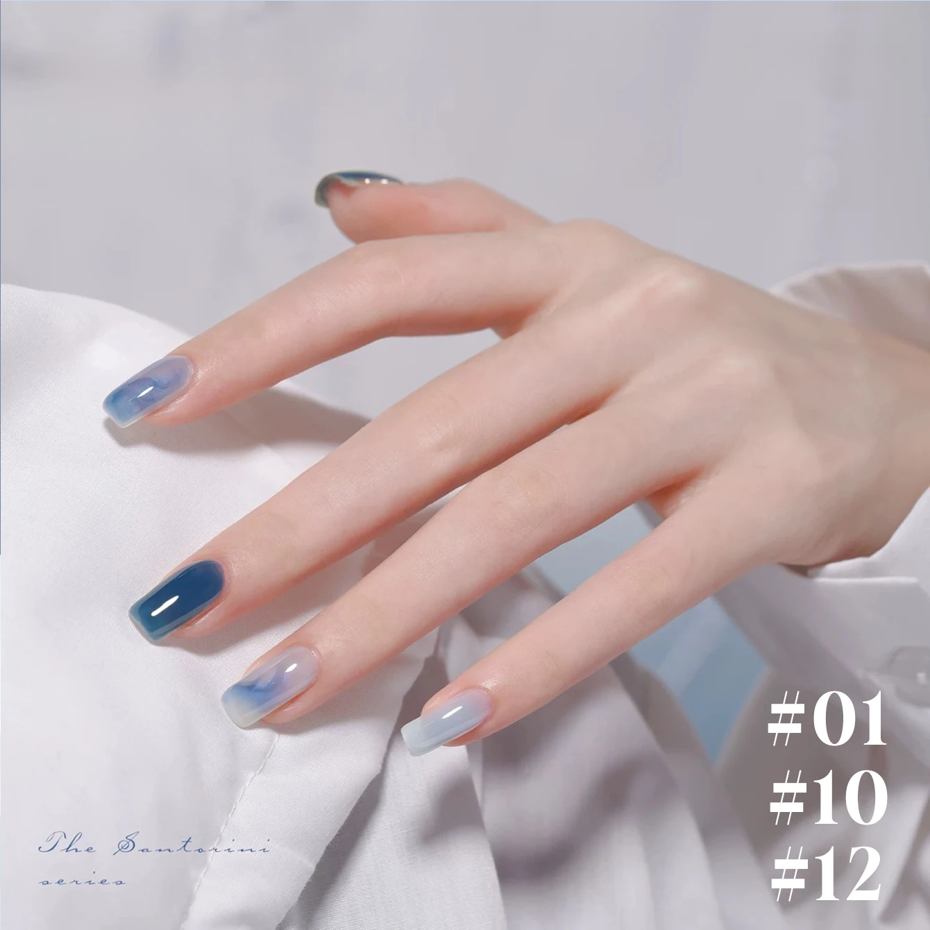 MIANEL 1-12 個 12 ミリリットル春サントリーニ島シリーズジェルネイルポリッシュ 2025 新しい人気オンラインアイスブルーマニキュアブルー爪グリーン爪