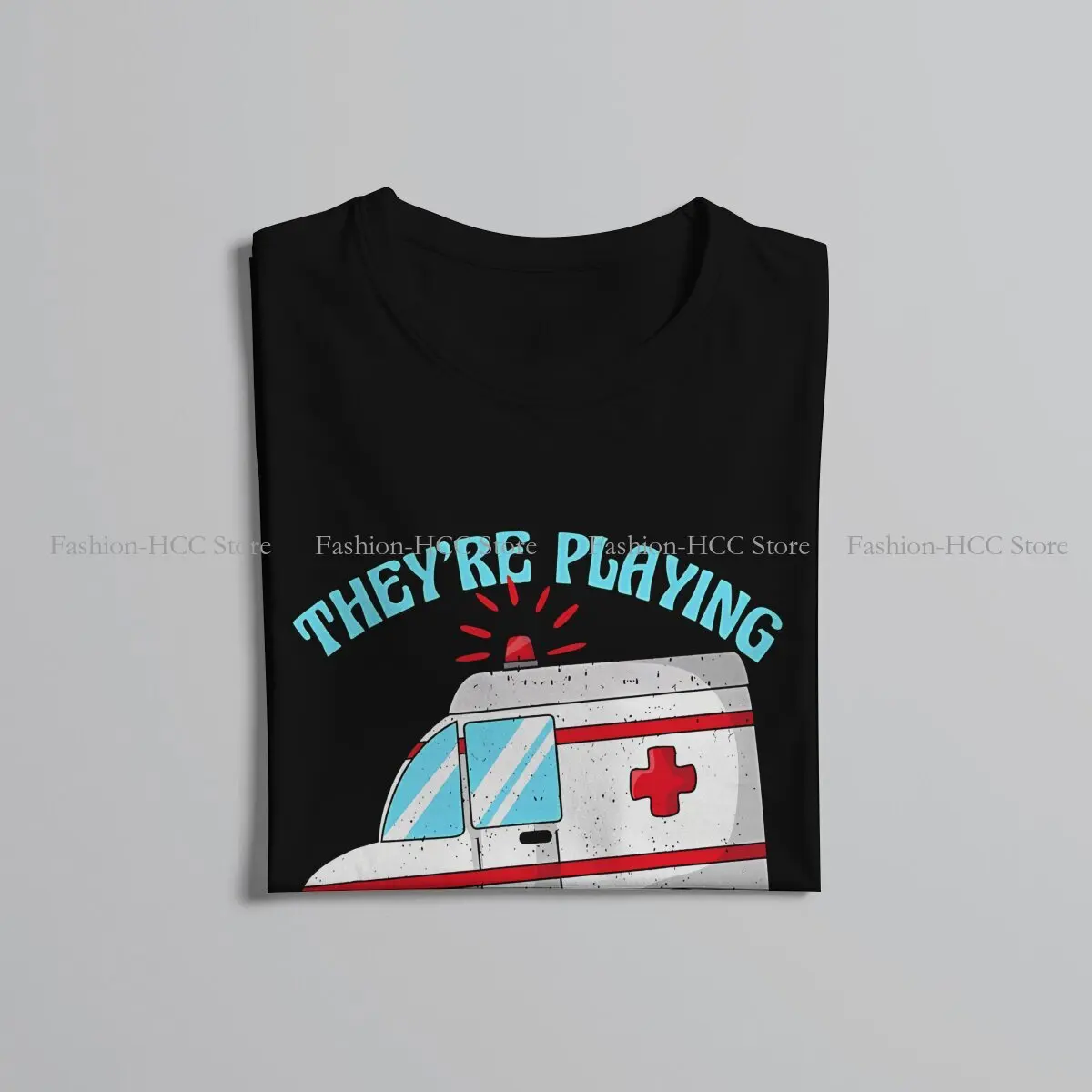 Ambulance Ambulances TShirt for Men Song Funny EMS EMT Paramedic AMR Basic Leisure Sweatshirts T Shirt High Quality Trendy