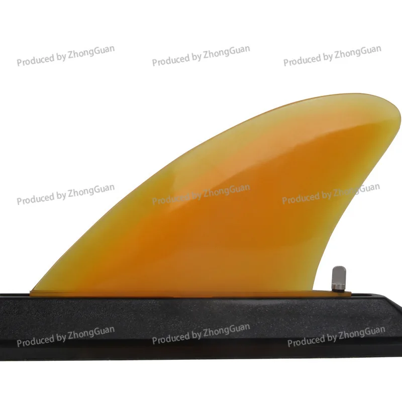 Paddle Board Tpu Fin Tail Rudder Water Divider 4.6inch Bendable, Soft, and Break-resistant Yellow-green Surfboard Accessory