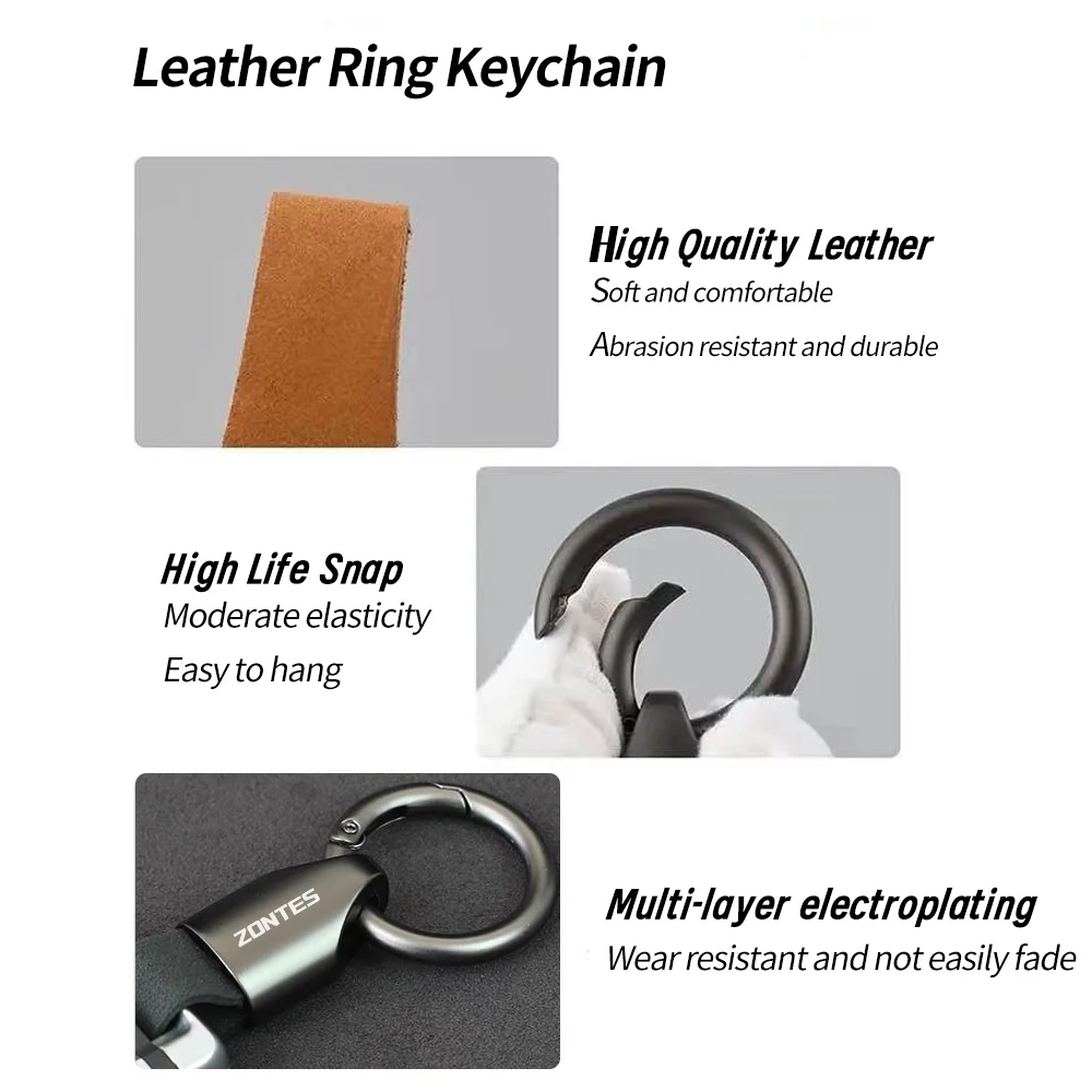 For Zontes T2 350 350E ZT125U ZT 125 U ZT 310R 310X G1 125 Zt125 G1 Keychain Keyring Key Chain Metal Motorcycle Accessories gift