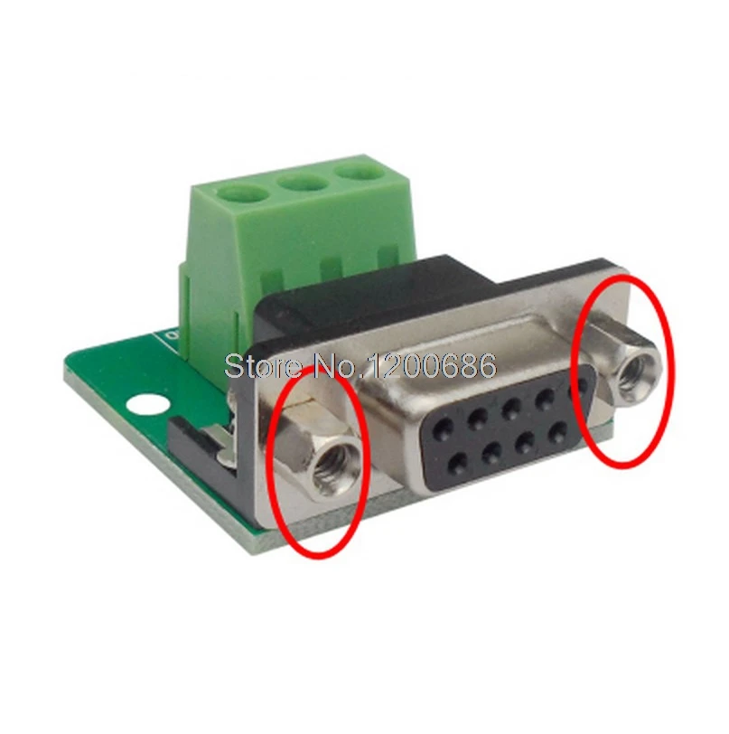 DB9 9-Pin Female Ad…