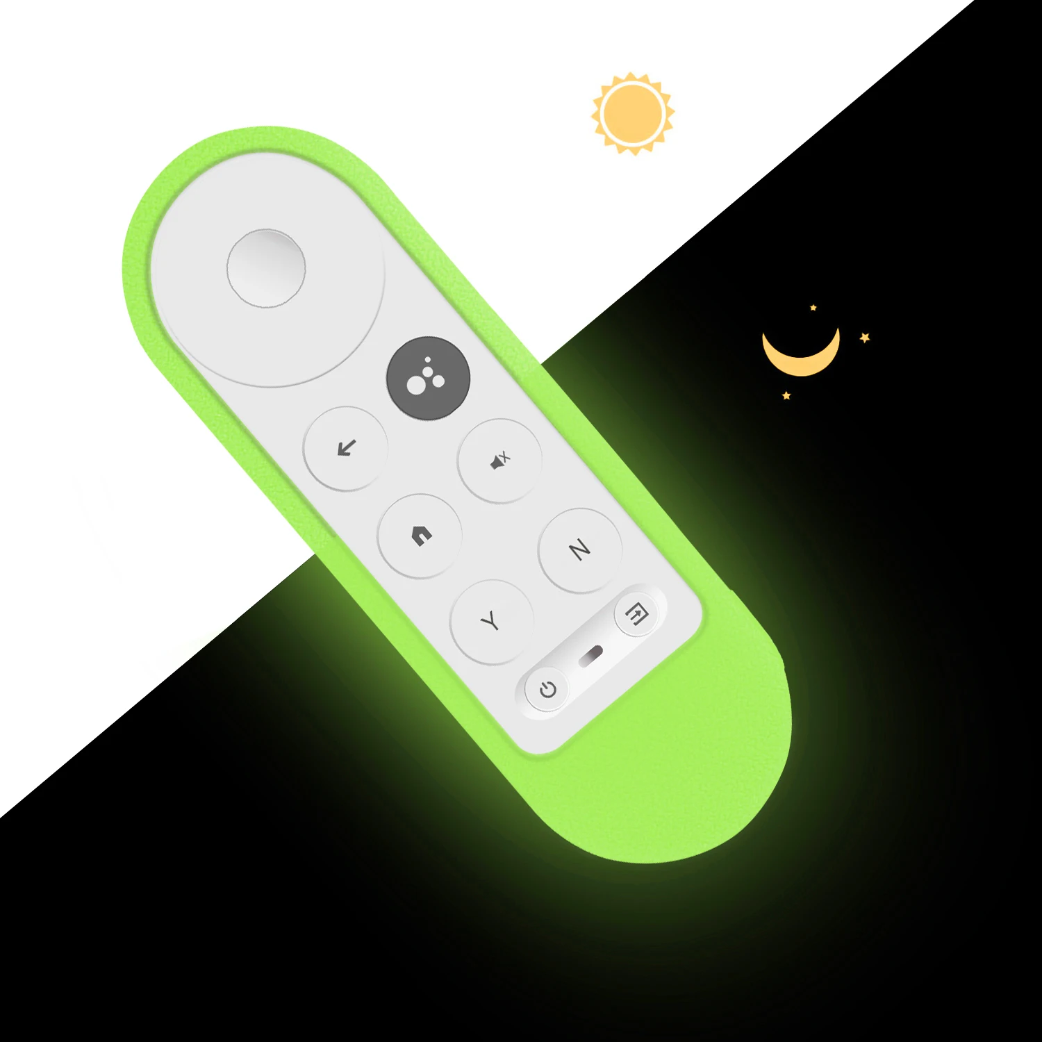 Silicone Case Cover Shell Fit for Google Chromecast TV G9N9N 2020 Voice Remote Control Shockproof Soft Protective Sheath view 4