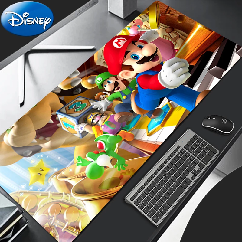 Alas Mouse Gamer PC Kantor HD Print Anime Mousepad Laptop Kartun Super Lucu M-marioes Alas Meja Aksesori Gaming Alas Keyboard
