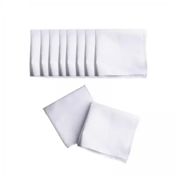 white-cotton-handkerchiefs-set-soft-solid-blank-hankies-pocket-square-diy-crafts-for-wedding-suit