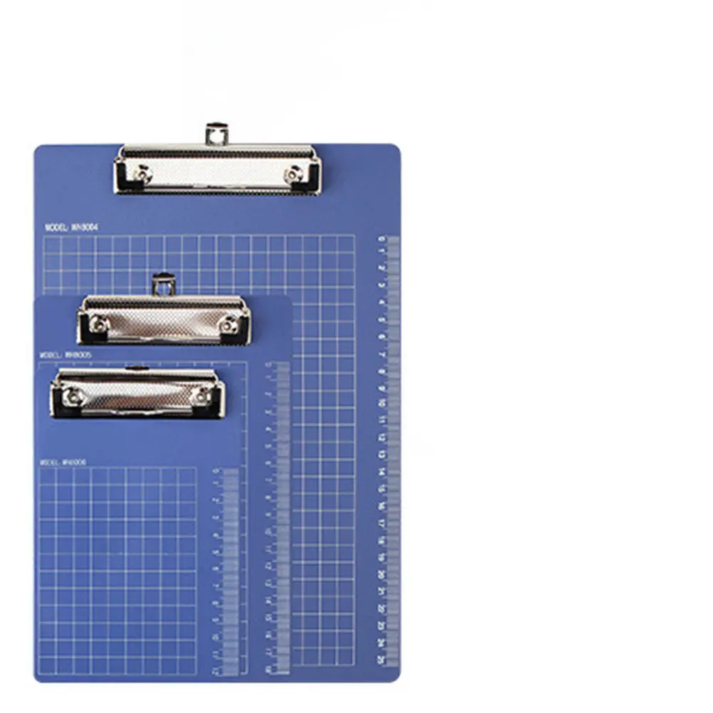 

3Pcs Plastic Clip Board Solid Lightweight Hanging A5 Clipboard Paper Holder Writing Board for Office School Teacher Student Blue