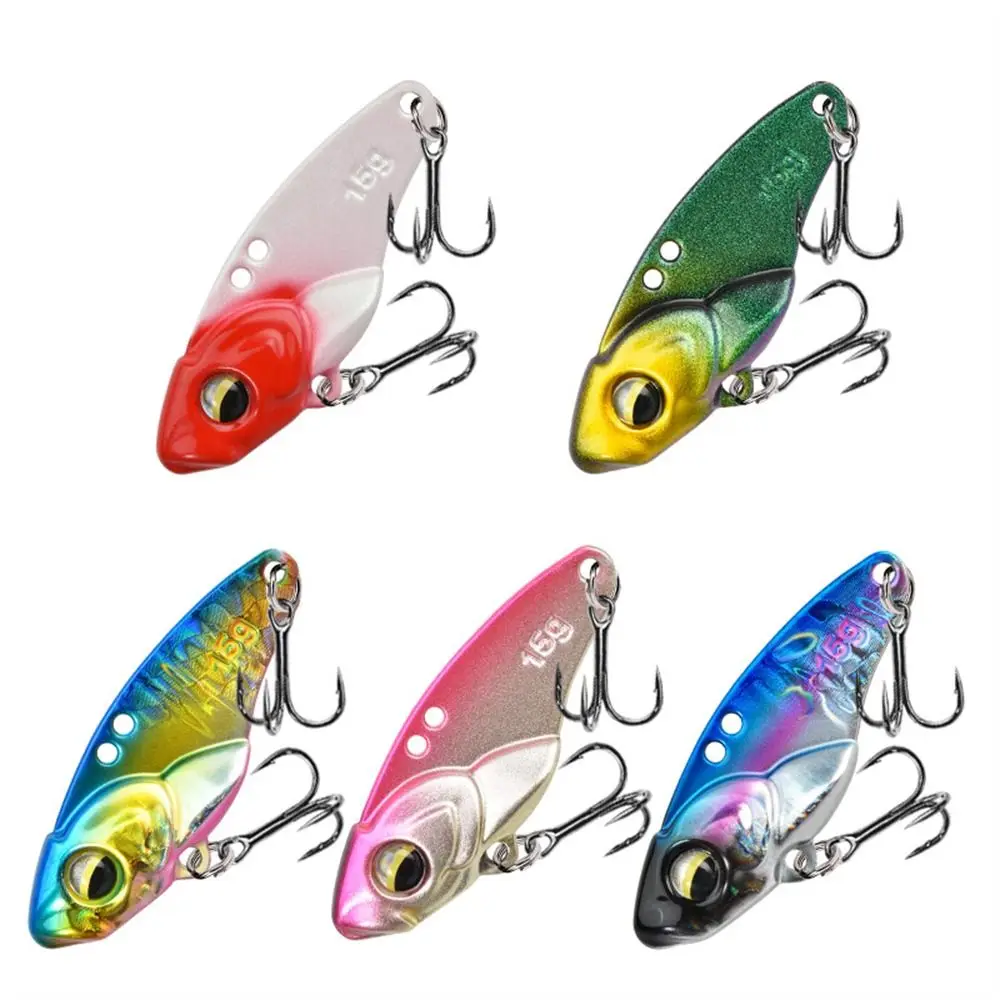 

5g VIB Fishing Lure 3D High Vibration Rattlesnake Iron Jig Zi Alloy Slow Sinking Sinking Vibration Baits for Predatory Fish